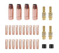 Giwnhvx MIG MB15 15AK Kit di accessori per saldatura, punte di contatto per saldatura, 0,1 cm, ugello a gas/supporto per punta di contatto, confezione da 30