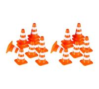 Giwnhvx Mini Coni di Segnalazione 20 Pezzi Coni Strada Miniature Coni di Costruzione Bambini Coni Segnaletica Segnaletica di Segnalazione
