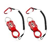 Giwnhvx Mini controller per pesci in acciaio gancio di rimozione pinza per pesci portatile controllo del pesce strumento di pesca rosso