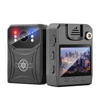 Giwnhvx Mini Macchina Fotografica della Polizia 4K Videoregistratore Digitale Videocamera IR Visione Notturna Fotocamera Corporale Sport Clip Posteriore WiFi