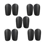 Giwnhvx Mini parastinchi da calcio, ammortizzanti, colore nero, confezione da 5