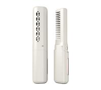 Giwnhvx Mini Piastra per Capelli Professionale A Riscaldamento Rapido Pettine Elettrico Caldo Piastra Portatile Wireless Multifunzionale -C