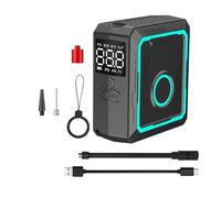 Giwnhvx Mini Pompa Ad Aria Bici Elettrica 150PSI Potente Compressore Aria Display Pressione Gonfiatore Pneumatico Bici Moto Nero Verde