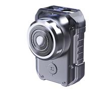 Giwnhvx Mini Rasoio Elettrico da Viaggio per Ricaricabile IPX7, Impermeabile Punk Mecha, Rasoio Palmare per Barba e con A