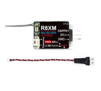 Giwnhvx Mini Ricevitore 8 Canali R8XM 2,4 GHz Telemetria Integrata Tensione del Veicolo 4000 Metri Distanza di Controllo e Telemetria