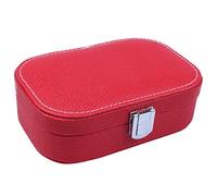 Giwnhvx Mini Scatola Per Gioielli Scatola Per Gioielli In Pelle Scatola Per Gioielli Principessa Scatola Per Orecchini E Orecchini, Rosso