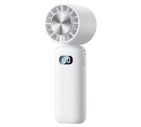 Giwnhvx Mini Ventilatore per Impacco Ghiaccio Ventilatore Portatile Raffreddamento Mini Display Digitale Pieghevole Ventilatore da Tavolo Silenzioso Ventilatore per Impacco di Ghiaccio,B