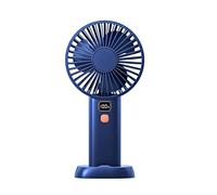 Giwnhvx Mini Ventilatore Portatile di Grande Capacità Palmare USB Ricaricabile 4 Ingranaggi Ventola di Raffreddamento da Tavolo Raffreddamento Esterno da Viaggio Blu Scuro