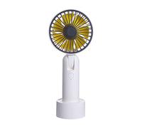 Giwnhvx Mini ventilatore portatile portatile con USB, ventilatore ricaricabile tramite USB, da viaggio, per esterni, casa, ufficio, silenzioso (bianco)