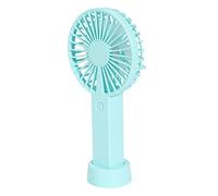 Giwnhvx Mini ventilatore portatile portatile USB da tavolo mini ventilatore con luce LED da viaggio all'aperto casa ufficio silenzioso ventilatore da scrivania - blu