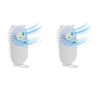 Giwnhvx Mini ventilatore USB portatile, ricaricabile, con supporto, design regolabile a 3 velocità, adatto per bambini