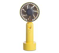 Giwnhvx Mini Ventole Portatili A 3 Velocità Regolabili Ventole per Ventilatori Elettrici per Ufficio A Casa USB Ricaricabile Raffreddatore Ad Aria-Giallo