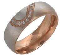 Giwnhvx Moda o rosa sudcoreano a forma di cuore diamante coppia anelli in acciaio 7