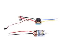 Giwnhvx Motore spazzolato 550, 23T e 480A, regolatore di velocità ESC spazzolato impermeabile con 5 V/3 A BEC per 1:10 RC Crawler Axial SCX10 TRX4