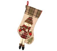 Giwnhvx Natale Decorativi Vecchio Uomo Pupazzo di Neve Calze di Natale Sacchetto Regalo Ciondolo Sacchetto di Caramelle Pupazzo di Neve