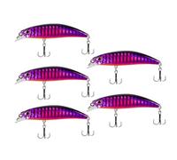 Giwnhvx NO.9 Nuovo colorato affondamento 6,8 cm/4 g esca dura da pesca con vibrazione e azione affondante per esca da pesca facile da installare facile da usare