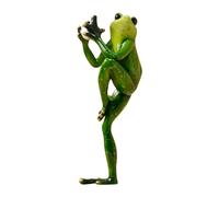 Giwnhvx Noble Rana - Statuetta di rana pastorale in resina, , decorazioni, mobile TV, , da vino, ornamenti animali, 6 x 6,5 x 19 cm, colore: verde