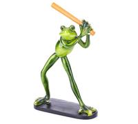 Giwnhvx Noble Rana - Statuetta di rana pastorale in resina, , decorazioni, mobile TV, , da vino, ornamenti animali, 13 x 5 x 22 cm, colore: verde