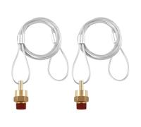 Giwnhvx NPT - Set di 2 valvole di scarico del serbatoio 'aria da 3/8", con da 60 pollici, per valvola di scarico del compressore d'aria, per semirimorchio