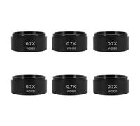 Giwnhvx Obiettivo ausiliario per microscopio stereo trinoculare WD120 0.7X, obiettivo di Barlow, filettatura 48 mm, 6 pezzi
