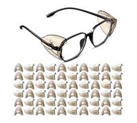Giwnhvx Occhiali laterali per occhiali da vista Slipon SideShields protezioni laterali nero trasparente