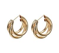 Giwnhvx Orecchini a cerchio Orecchini Geometrici Accessori Moda Appeso In Metallo Oro