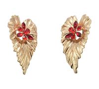 Giwnhvx orecchini in lega per le donne alla moda, orecchini declaration per le donne (rosso)