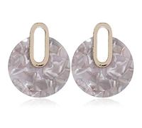 Giwnhvx Orecchini In Lega Semplice Acetato Orecchini Tartaruga Rotonda Tavola Regalo Di Moda Grigio