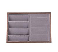 Giwnhvx Orecchini Inserire Display Gemelli Organizzatore Scatola impilabile Vetrina 1 + 1 Vassoio di Immagazzinaggio per