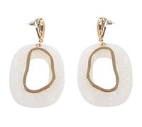 Giwnhvx Orecchini Moda Acrilico Lega Geometrica Dangle Shell Orecchini Per Lady Vintage Moda Sweety Ovale A Forma Di Pendenti