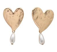 Giwnhvx Orecchini Pendenti Con Perline Stile Imitazione Metallo Orecchini Cuore Pesca Accessori Moda Femminile