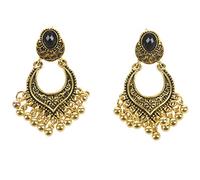 Giwnhvx Orecchini Pompon Vintage Moda Orecchini Incisione Boheme Antico