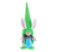 Giwnhvx Orecchio di coniglio di Pasqua Bambole nane GNOME senza gioiose Pasqua Decorazione per uovo di Pasqua coniglio bambini Regali,Verde
