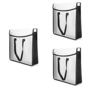 Giwnhvx Organizer espandibile per album di ritagli, carta nera per 12 x 12 fogli, con manico portatile