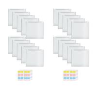 Giwnhvx Organizer per album di ritagli con 120 linguette adesive, confezione da 20 sacchetti di plastica per contenere file di carta