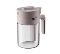 Giwnhvx Organizzatore di condimenti e spezie, portaspezie 2 in 1, portaspezie rimovibile con cucchiaino color caffè al latte