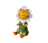 Giwnhvx Ornamenti di Girasole Statua di Gnomi di Girasole Mini Figure Scultura del Giardino Decorazioni per Ufficio in Resina per