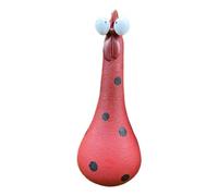 Giwnhvx Ornamenti di Pollo a Collo Lungo in Resina per Giardino Cortile Decorazione Esterna Statue di Gallina Idiote Figurine Ufficio D
