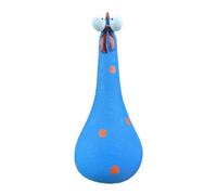 Giwnhvx Ornamenti di pollo a collo lungo in resina per giardino cortile decorazione esterna stupida statue di gallina statue desktop per ufficio figurine C