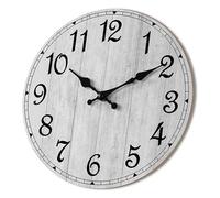 Giwnhvx Orologi da parete Vintage Rustico in Legno, Silenziosi, Senza Tic-, Decorativi per Cucina, Bagno, Soggiorno