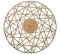 Giwnhvx Orologio da Parete in Legno Geometrico Moderno Poligonale Orologio da Soggiorno Taglio Stile Contemporaneo Cobweb