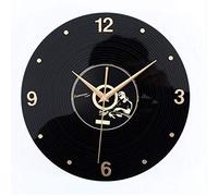 Giwnhvx Orologio da parete silenzioso 3D retrò antico decorazione di lusso acrilico fatto a mano orologio da parete oversize decorazione casa bar caffè