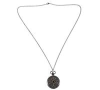 Giwnhvx Orologio Da Tasca In Tela Retro Quarzo Grande Collana Nero Pendente Per E Donne Regalo Orologio Da Tasca