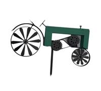 Giwnhvx Paletto da giardino, trattore agricolo, ruote di tornitura, vintage, trattore Wind Spinner, trattore Yard Stake Cart verde