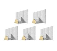 Giwnhvx Pannelli acustici autoadesivi, confezione da 60, 30,5 x 30,5 x 1 cm, imbottitura fonoassorbente, per la casa, grigio