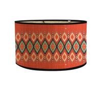 Giwnhvx Paralume stampato a forma di ovale, 30 x 30 x 20 cm, paralume vintage per lampadari e lampade da terra.