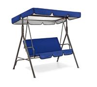 Giwnhvx Parasole per altalena Pew 2/3 posti giardino altalena copertura poliestere taffetà impermeabile baldacchino strumenti H