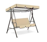 Giwnhvx Parasole per Altalena Pew 2/3 Posti Giardino Dondolo Copertura Dondolo Poliestere Taffetà Impermeabile Canopy Tools E