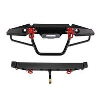 Giwnhvx Paraurti Anteriore/Posteriore in Metallo Anticollisione con Luce LED per Auto Cingolata RC 1:10-4 per Axial SCX10 SCX10-II 90046 90047