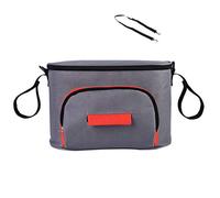 Giwnhvx Passeggino Borsa Bottiglia Borsa Pannolini Organizzatore Trasporto Carrozzina Carrello Sospeso Borsa Auto Accessori Grigio